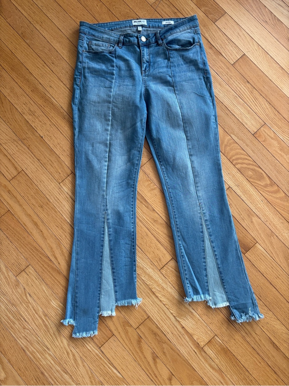 William Rast Blue Split-Front Flare Jeans - Picture 2 of 6